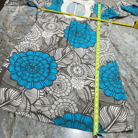 Trina Turk Bonita Women’s Floral Bell Sleeve Boho Mini Dress Size 4 100% Silk - Picture 5 of 12